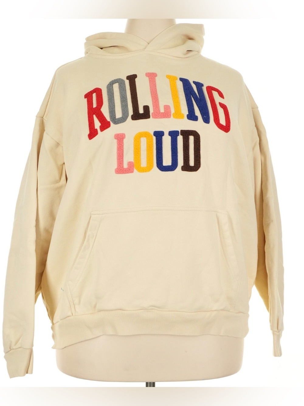 Rolling Loud Multi Chenille Cream Hoodie